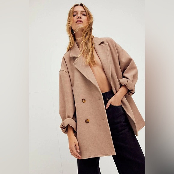 Free People Jackets & Blazers - FREE PEOPLE HANNAH SLOUCHY BLAZER L